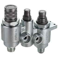 FLAT-FACE SNABBKOPPLING BLOCK 1/2" 4BD FASTER 4BD4FH081334S