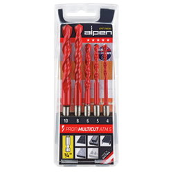 BORRSATS 5 DELAR 4-10MM PROFI MULTICUT 1/4" AL108051