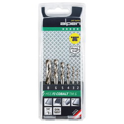 BORRSATS  6 -DELAR  2-8MM HSS-CO PZ-COBALT AL109061