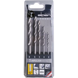 BORRSATS 4-10MM 5 STK IMPULZOR 1/4" AL570510