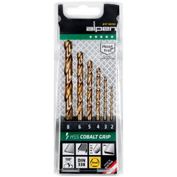 BORRSKÄRSATS 6 DELAR HSS COBALT GRIP AL6560061