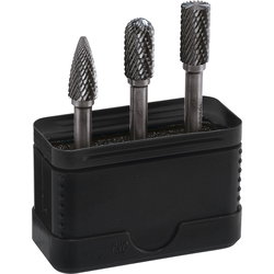 TUNGSTEN CARBIDE ROTARY BURR SET 3-PCS AL776000003100