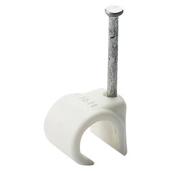 CABLE CLIPS 8-12MM WHITE 25 PCS AM0010A