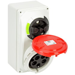 VÄGGUTTAG CEE 32A/400CEE 5-POL IP44 AM0099