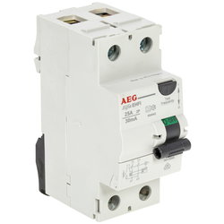 JORDFELSBR 2-POL 25A 30mA AEG AM0140