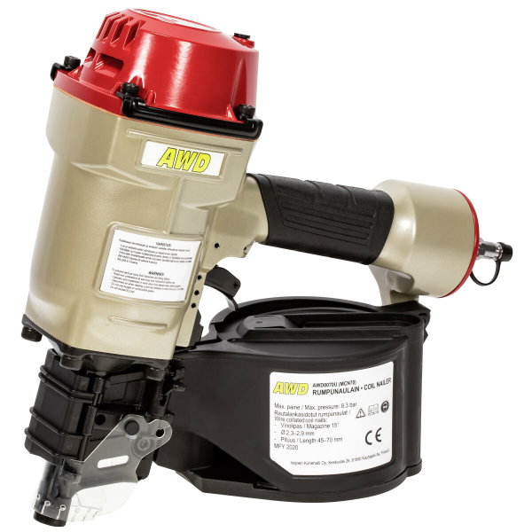 COIL NAILER 15 DGR 45-70MM AWD0070U