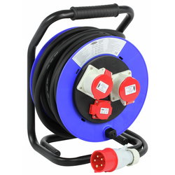 KABELVINDA 20M GUMMI 1X230V / 2X400V/16A CRX1043