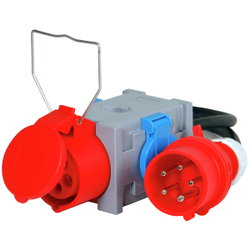 ÖVERGÅNGSADAPTER CEE 16A 1X400V / 2X230V CRX4016