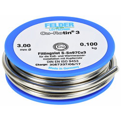 LÖDTENN SN97/CU3 3,0MM / 100G DIN29453 FEL010