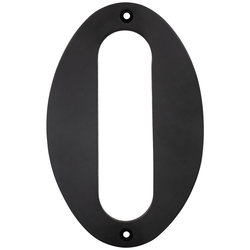 HUSNUMMER NOLL 150MM MÄSSING/SVART FIX1300