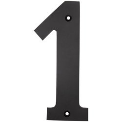 HUSNUMMER ETT 150MM MÄSSING/SVART FIX1301