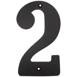 HUSNUMMER TVÅ 150MM MÄSSING/SVART FIX1302