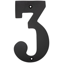 HUSNUMMER TRE 150MM MÄSSING/SVART FIX1303