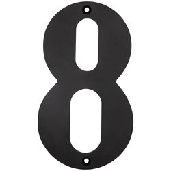 HUSNUMMER ÅTTA 150MM MÄSSING/SVART FIX1308