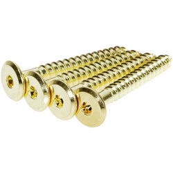 FURNITURE SCREW 6.3X50 BRASS 4PCS 311 FIX1315