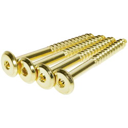 FURNITURE SCREW 6.3X60 BRASS 4PCS 311 FIX1316