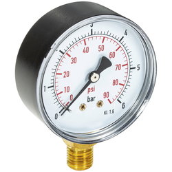 MANOMETER 64MM 1/4X6BAR FIX1725