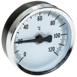 TEMPERATURMÄTARE YTA 63MM FJÄDERFÄSTE FIX1728