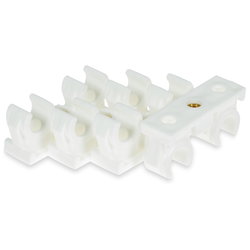 RÖRKLÄMMA 2-DELAR VIT 15MM 4 ST FIX1757