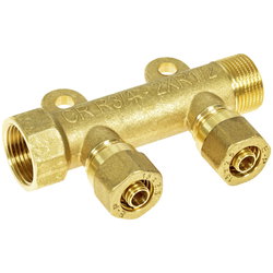 JAKOTUKKI 2-OS 15MM PEX-LIITTIMIN FIX1765