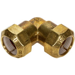 KOPPLING VINKEL 25-25MM  MÄSSING PLAST-PLAST FIX18041