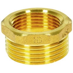 REDUCING COUPLING MALE/FEMALE 1X1/2 BRASS FIX1882