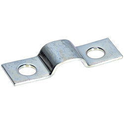 CABLE CLIP 4MM TWO HOSES ZINC PLATED FLGM04E2