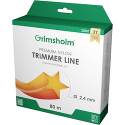 TRIMMER TRÅD 2,4MM 80M STJÄRNA GH611