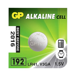 KNAPPCELLSBATTERI 1,5V LR41 ALKALINE 1ST GP17168