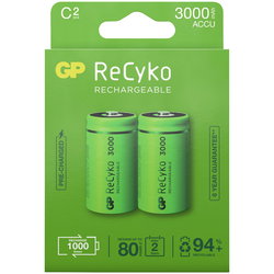 LADDNINGSBART BATTERI 1,2V C 3000MAH RECYKO 2ST GP201217