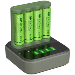 DOCKA LADDARE 6H + BATTERI AA 2000MAH RECYKO 4ST GP202238