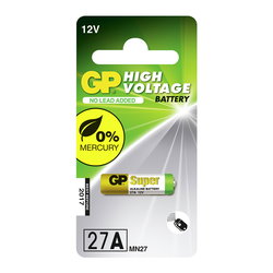 BATTERY 12V 27A SUPER ALKALINE 1PC GP27A
