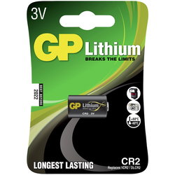 BATTERI FOTO 3V CR2 LITHIUM 1ST GPCR2