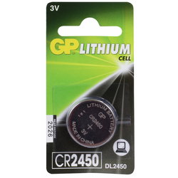 KNAPPCELLSBATTERI 3V CR2450 LITHIUM 1ST GPCR2450