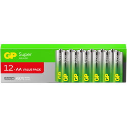 BATTERY AA/LR06 SUPER ALKALINE 12 PCS GPKAMPAA
