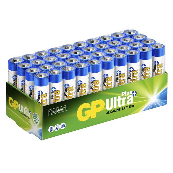 GP ULTRA PLUS ALKALINE AAA-PATTERI LR03 40-PACK - GPLR03UP-40 - IKH
