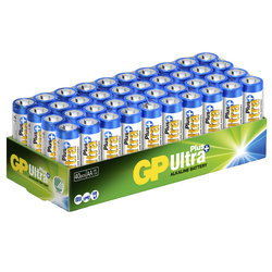 GP ULTRA PLUS ALKALINE AA-BATTERY LR6 40-PACK GPLR06UP-40
