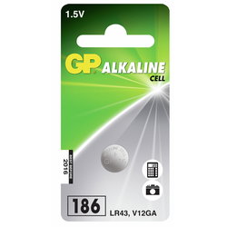 KNAPPCELLSBATTERI 1,5V LR43 ALKALINE 1ST GPLR43A