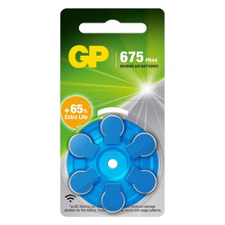 HÖRAPPARATSBATTERIER ZA675/PR44 6ST GPPR44