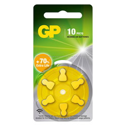 HÖRAPPARATSBATTERIER ZA10/PR70 6ST GPPR70