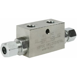 KAKSOISLUKKOVENTTIILI 1/4 VBPDE-L L10 PUTKILIITIN H80091