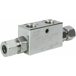 KAKSOISLUKKOVENTTIILI 3/8 VBPDE-L L12 PUTKILIITIN H80110