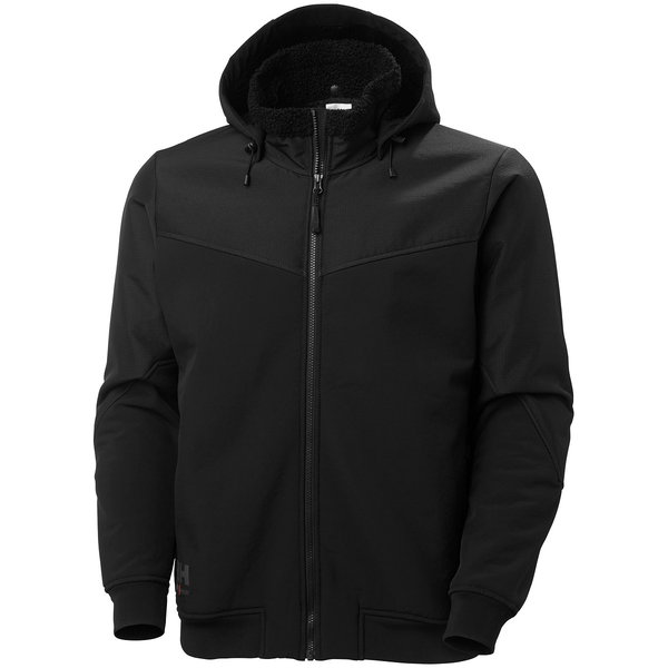 VINTERJACKA TEDDY-PILE S OXFORD SVART HH74291-990-S