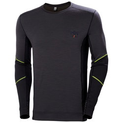 ALUSPAITA 2XL MUSTA/T.HARMAA HH LIFA MERINO CREWNE HH75106-999-2XL