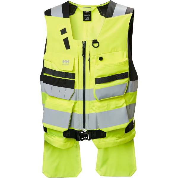 HI-VIS TOOL VEST M ALNA 4X CNCT FL.YEL/EBONY - HH77130-369-M - IKH