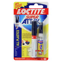 INSTANT GLUE SUPER ATTAK ALL PLASTICS 2G HK102