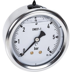 MANOMETER 6BAR 63MM 1/4 BAKRE FÄSTE HPM63006TK