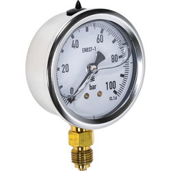 MANOMETER 100BAR 63MM 1/4 BOTTEN FÄSTE HPM63100AK