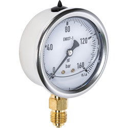 MANOMETER 160BAR 63MM 1/4 BOTTEN FÄSTE HPM63160AK