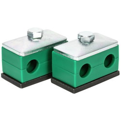 RÖRKLAMMER 6MM DUBBEL KLAMMER PACKAD 2 PAR HPPD06IP